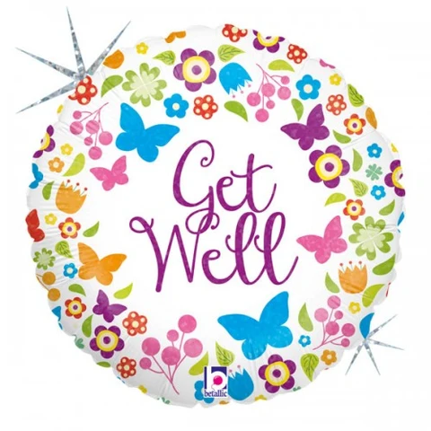 get well soon foil balloon