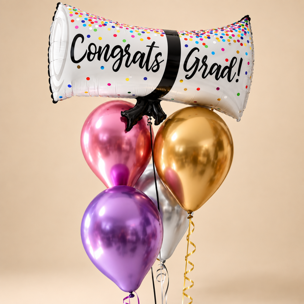graduation balloon bouquet set