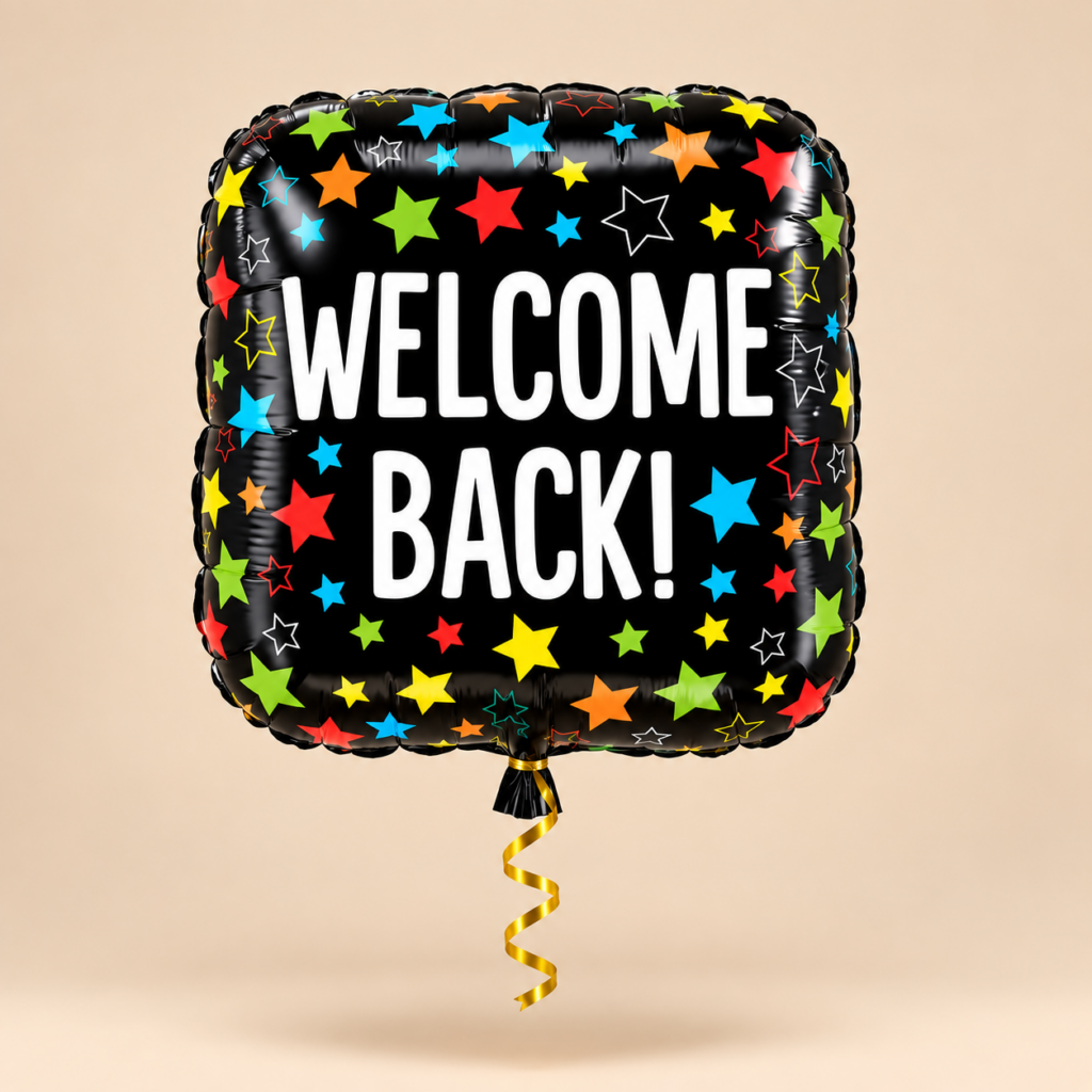 Welcome Back Helium Foil Balloon welcome back