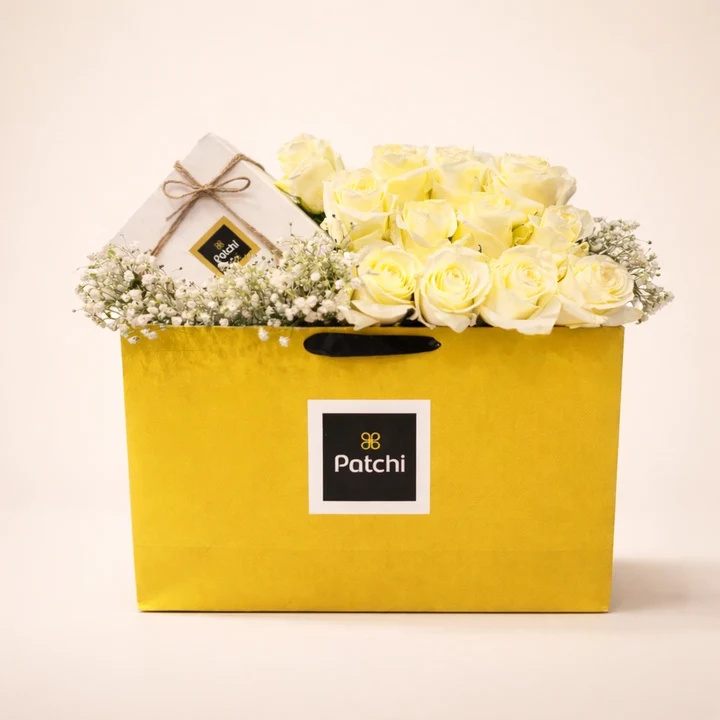 golden elegance rose patchi gift